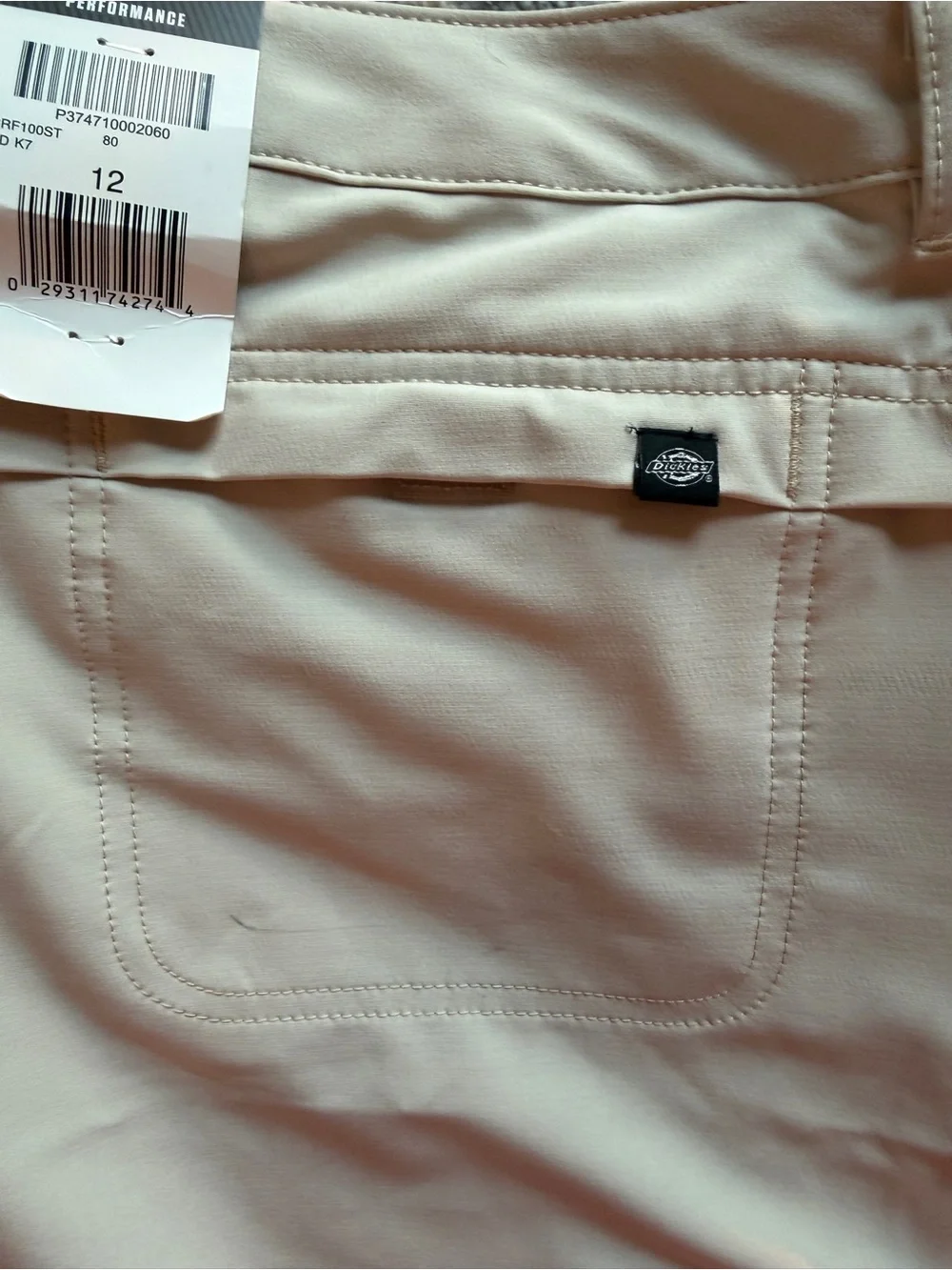 Women’s Dickies Performance Stretch Shorts - Light Beige
